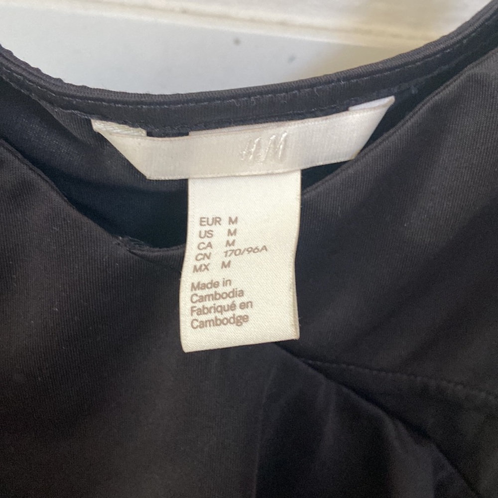 H&M Black Ruffle Tank - Picture 2 of 3